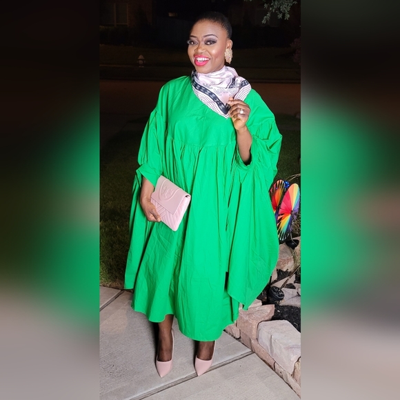 Free style Batwing Sleeves Cotton Dress. "PLEASE SPECIFY COLOR"  **SOLD OUT** - Picture 4 of 8